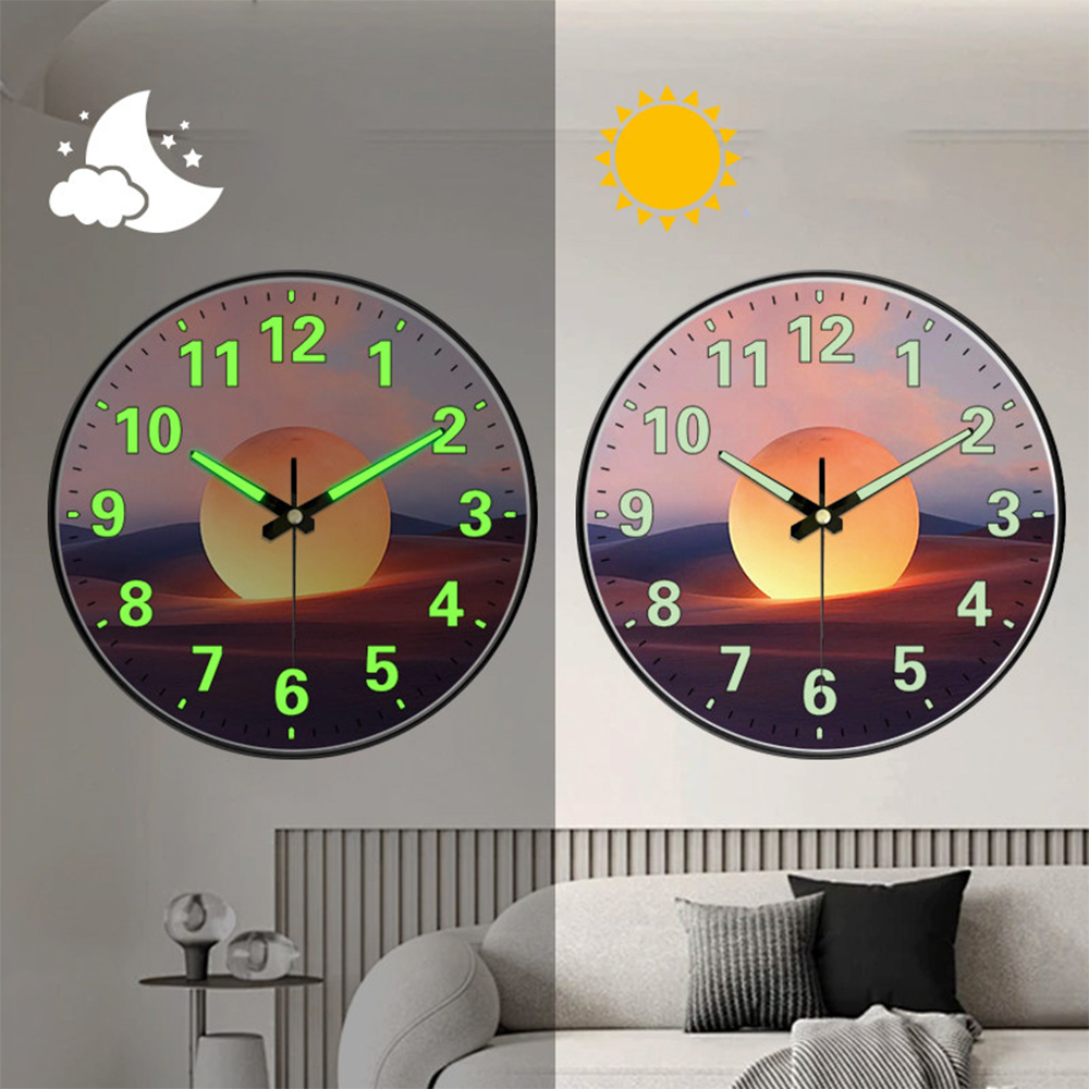 1pc Fashion Luminous Wall Cloc - Luxury Lifestyle Dark recension och pris