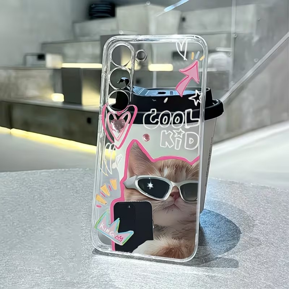 Puppy Pattern Clear TPU Phone  - Samsung Galaxy A55 recension och pris